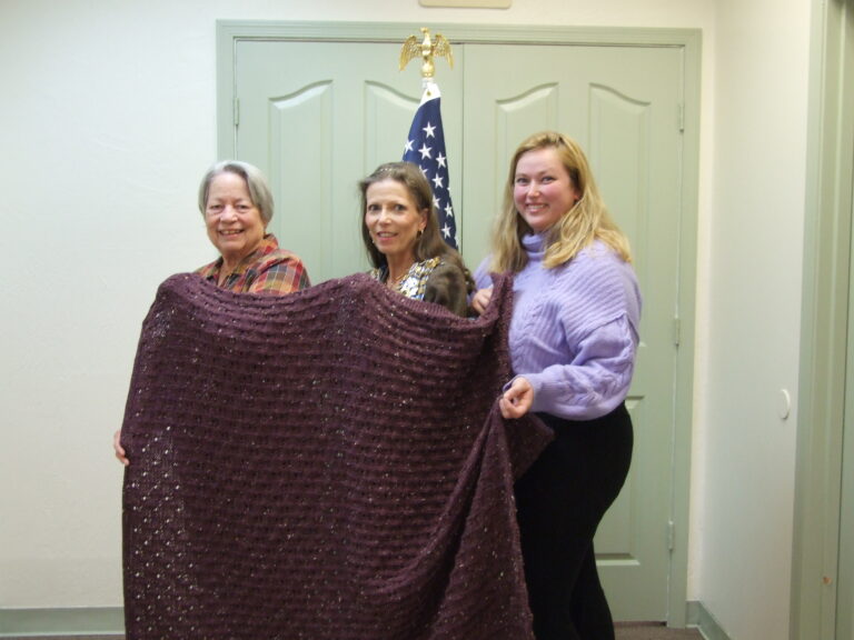 First Handmade Afgahn for Veterans Donation, Fall 2024